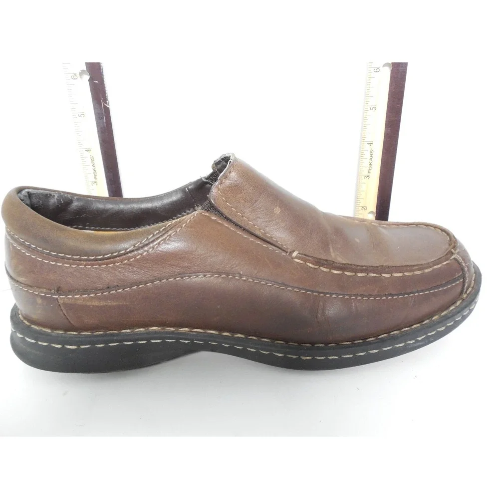 Dockers Stain Defender Men's 9.5 M‎ Brown Leather Loafer/Slip on Shoes